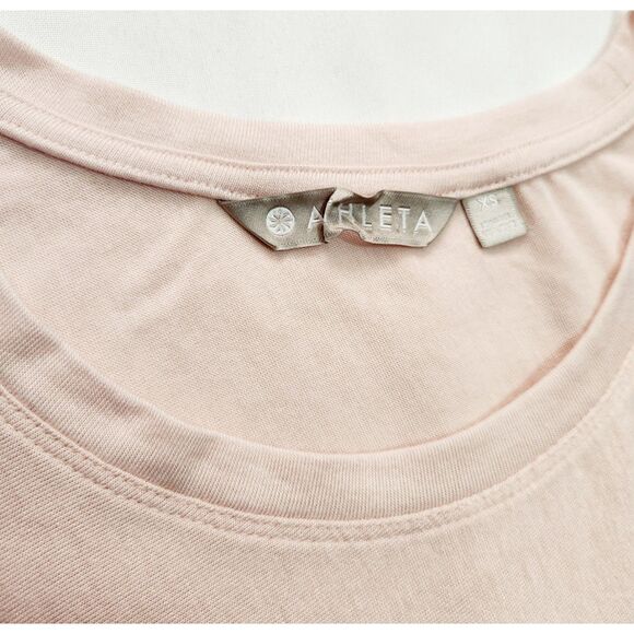 ATHLETA Asymmetrical Side Tie Light Pink Tank Top Size XS - Picture 3 of 7